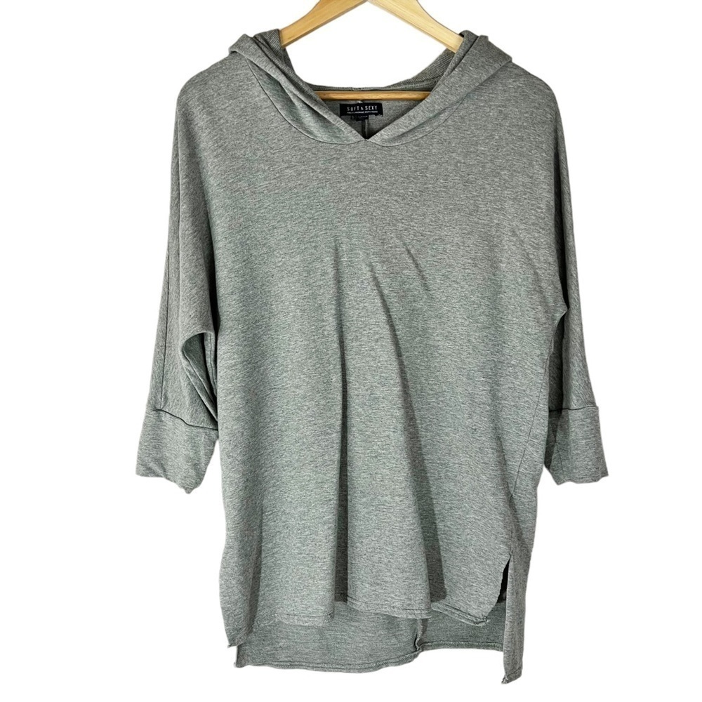 American‎ Eagle Soft & Sexy Grey Hoodie Top S Neutral Lounge Athletic